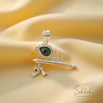Load image into Gallery viewer, Krishna Mor Pankh And Bansuri Silver 925 Pendant