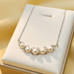 Load image into Gallery viewer, 5 Pearls Silver 925 Pendant With Chain For Girls
