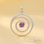 Load image into Gallery viewer, 925 Spiral Pendant With Chain
