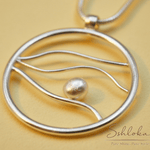 Load image into Gallery viewer, Moon Style 925 Silver Pendant with chain
