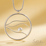 Load image into Gallery viewer, Moon Style 925 Silver Pendant with chain
